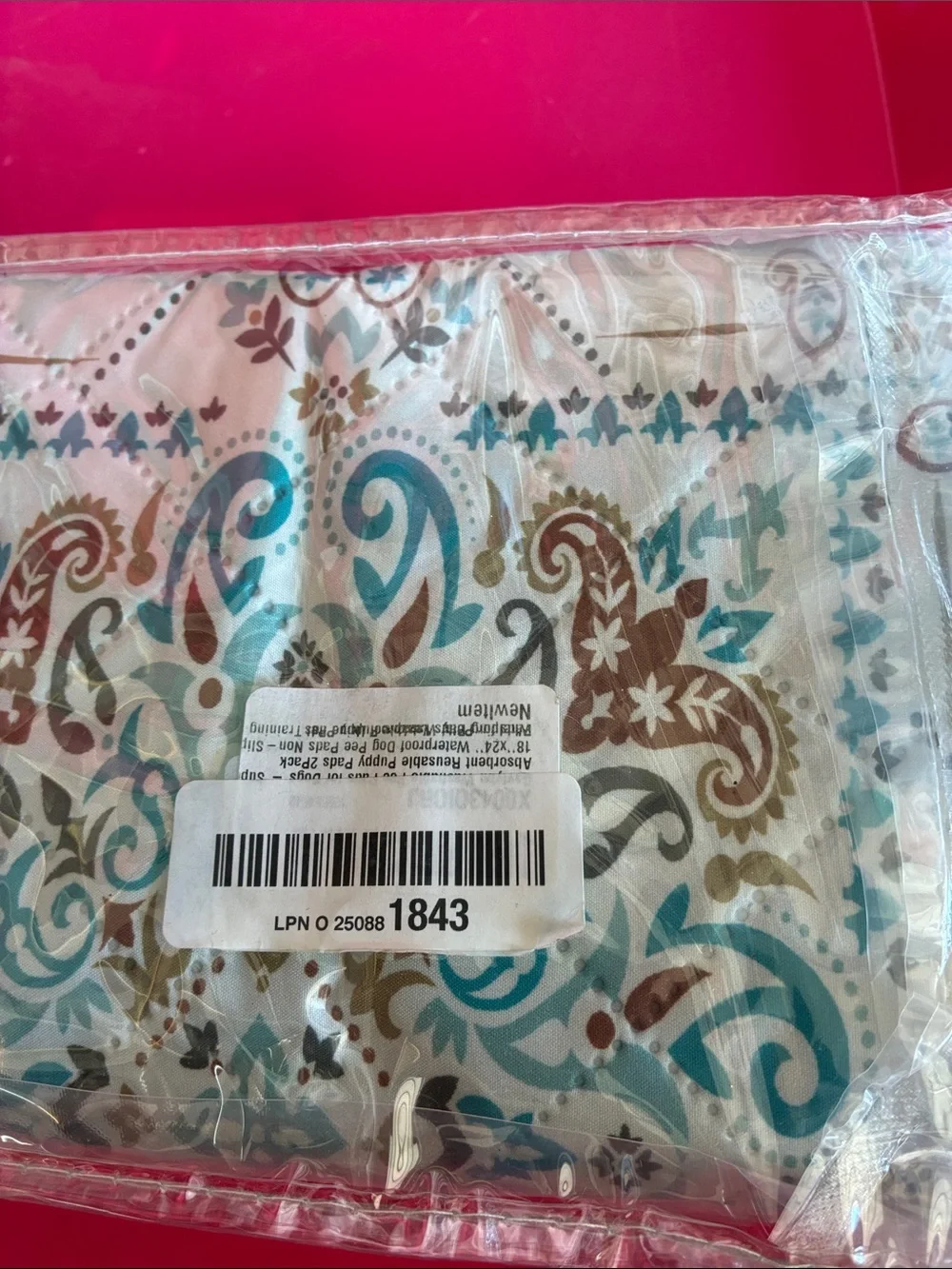 Not available Gs vtybn Reusable Washable Pet Training Pads - Pink & Multicolor